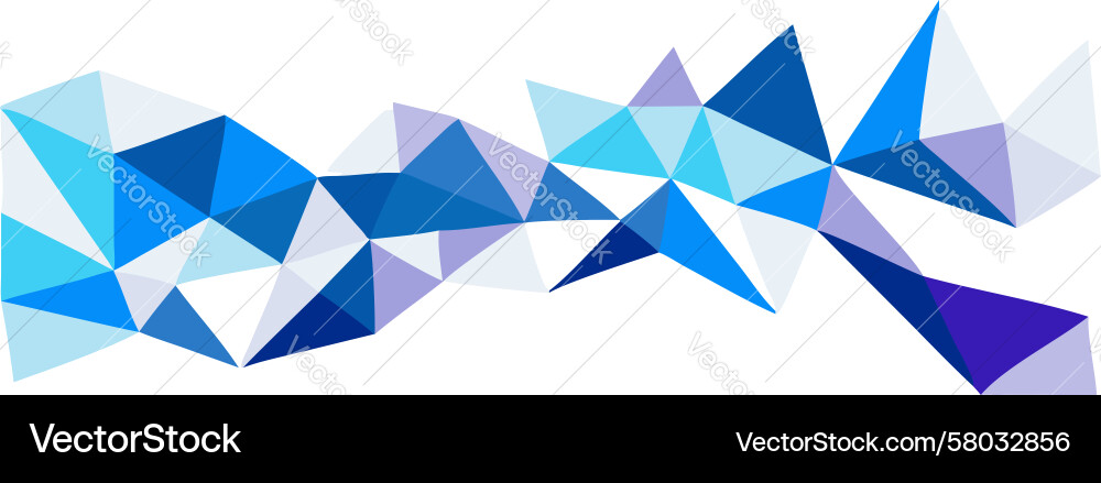 Dynamic Fragmented Polygon Vector Image