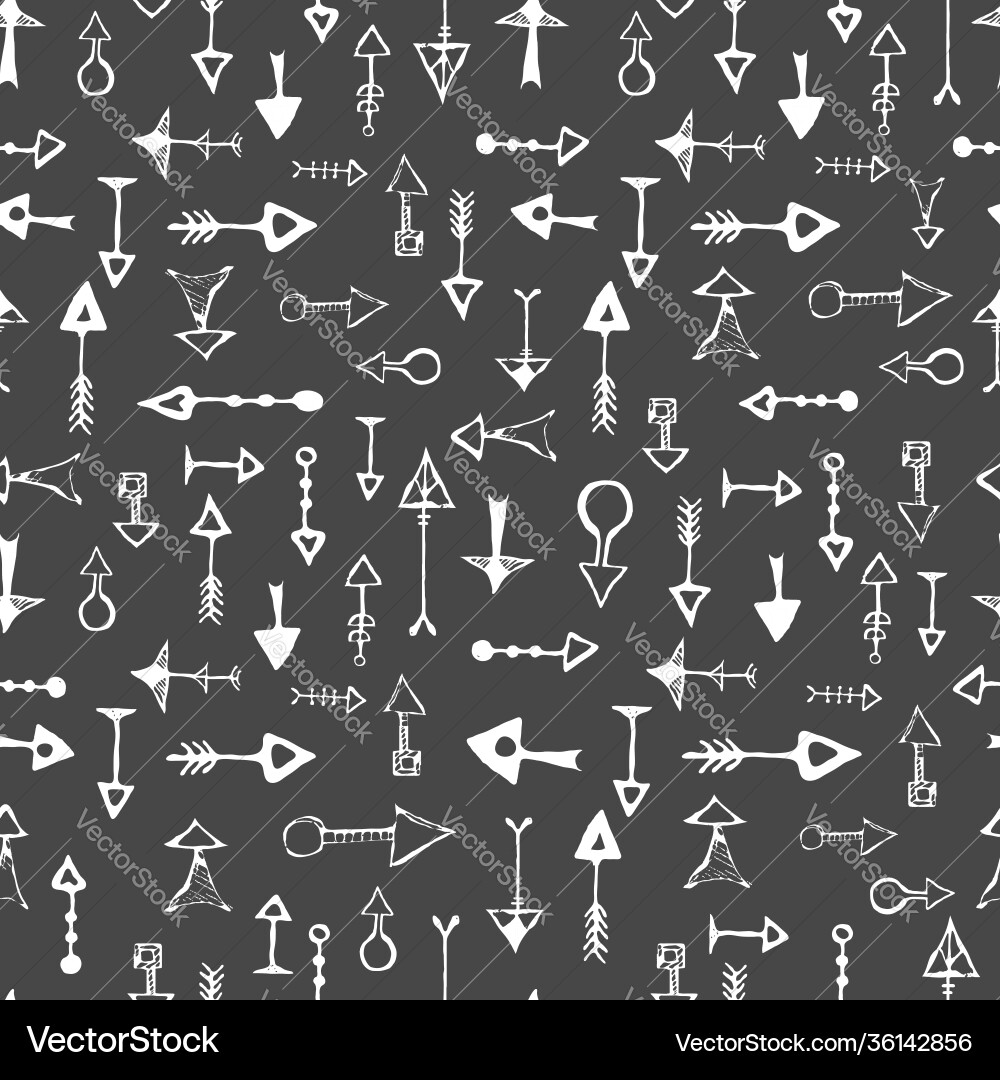 Hand drawn seamless pattern with different Hand drawn seamless pattern with different vector image