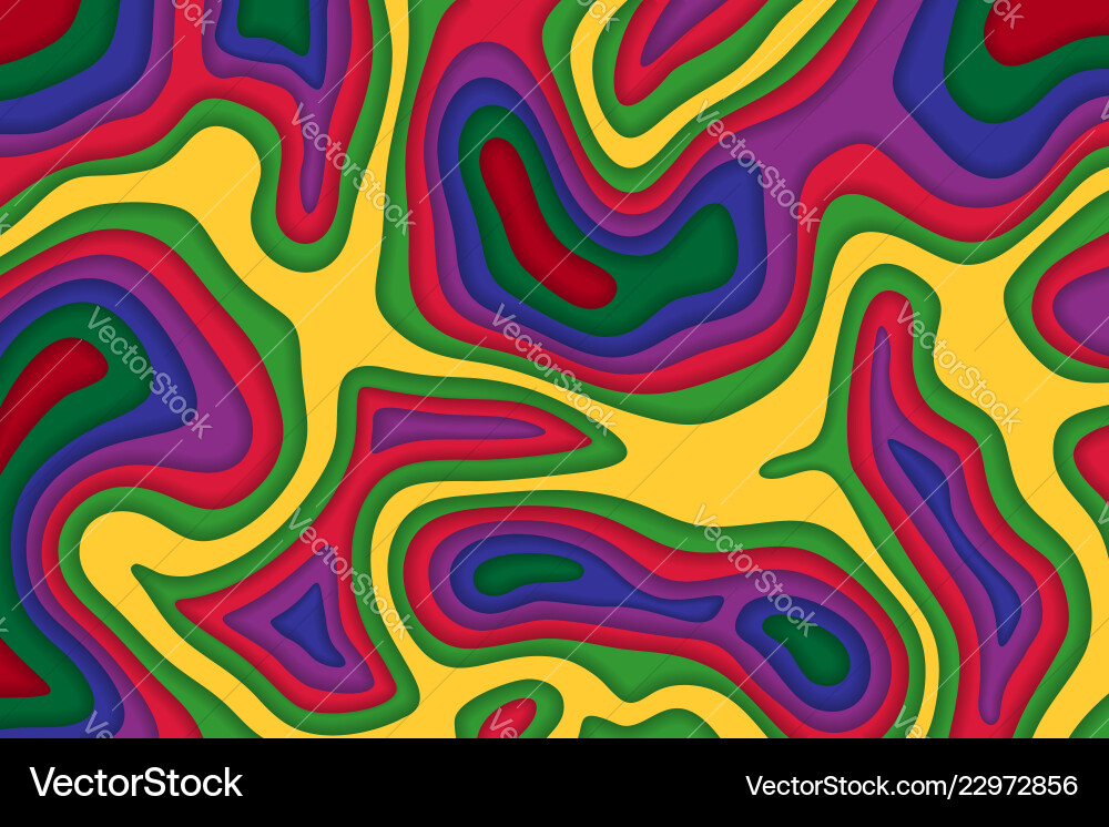 Papercut multi layers color background Papercut multi layers color background vector image