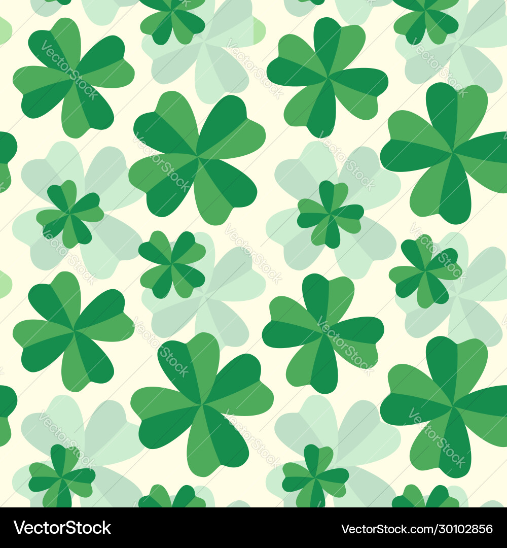 Retro Clover Pattern vector image