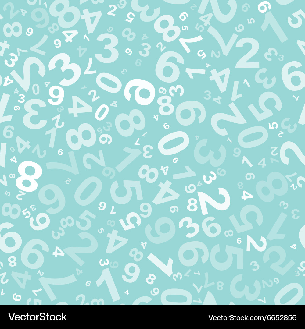 Seamless pattern with numbers Vector Image