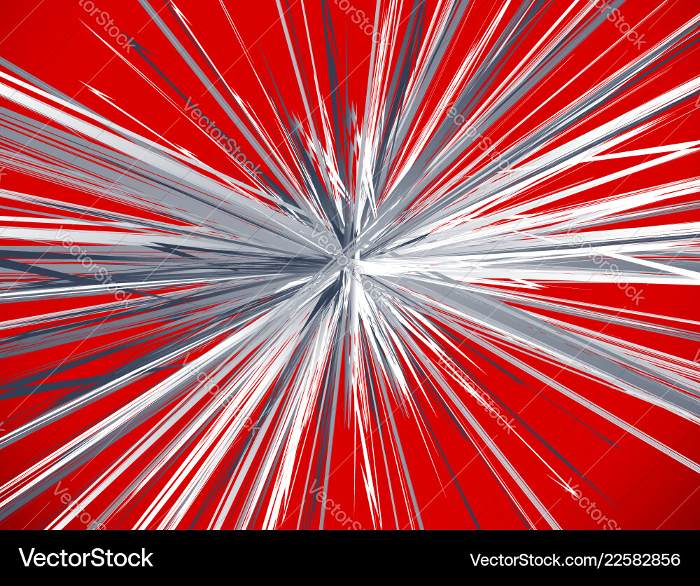 Textured radial lines spreading explosion effect vector image