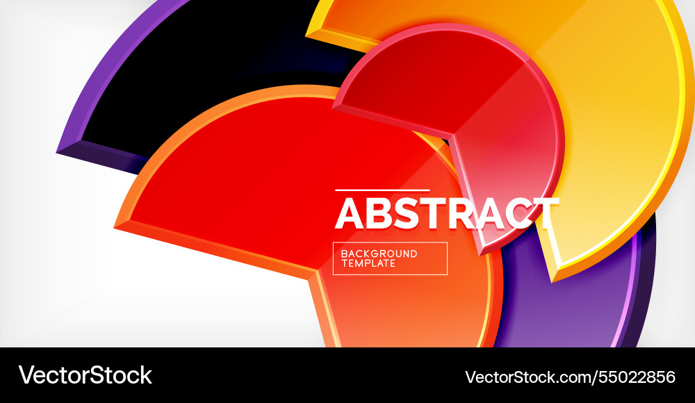 Trendy round shapes with triangular angle design Trendy round shapes with triangular angle design Vector Image