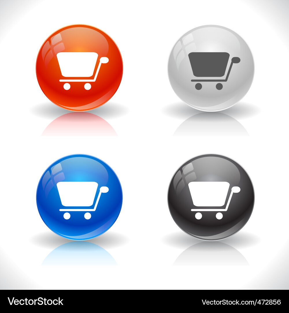 Website buttons Vector Image