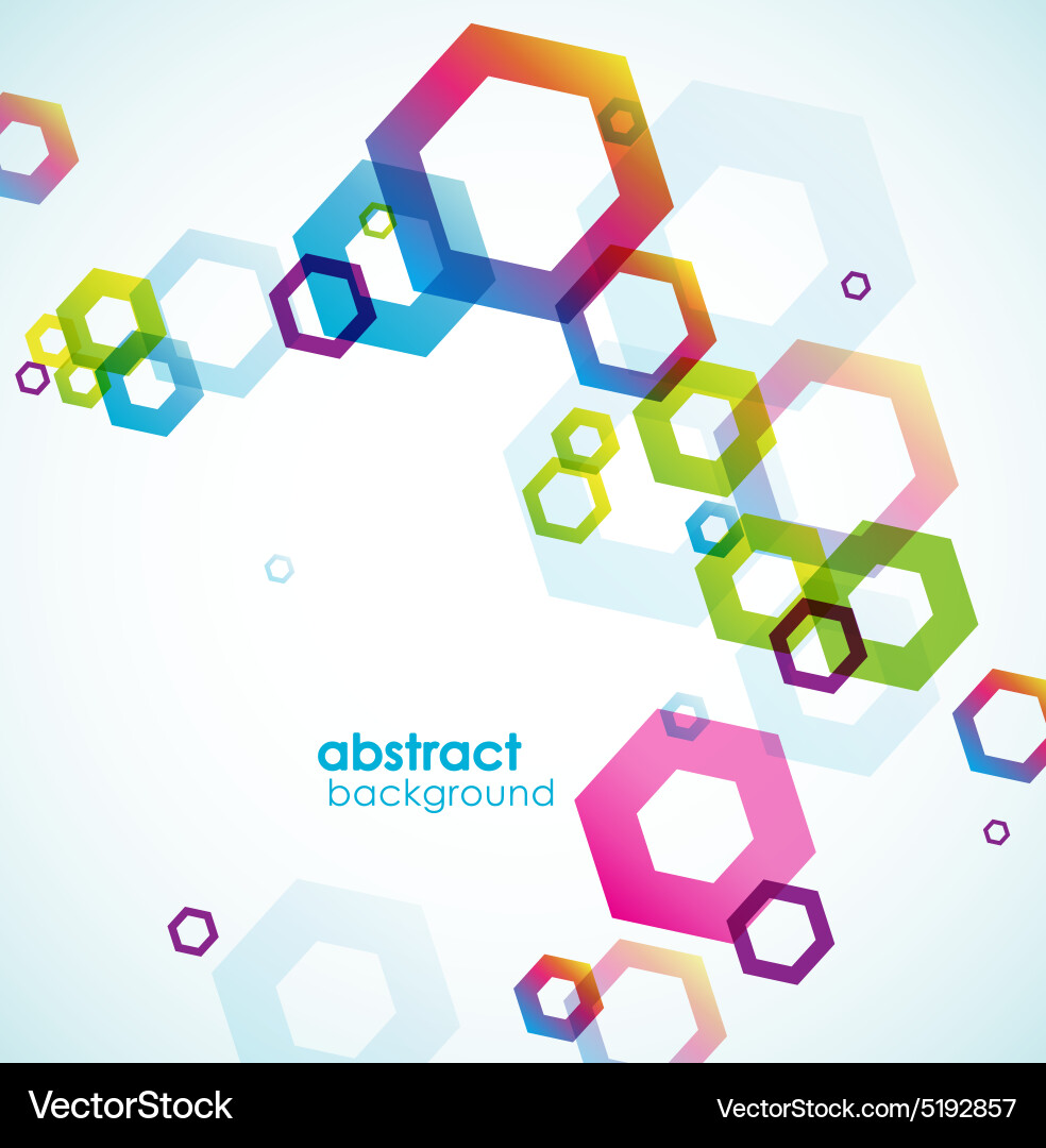 Abstract colored background with circles vector image