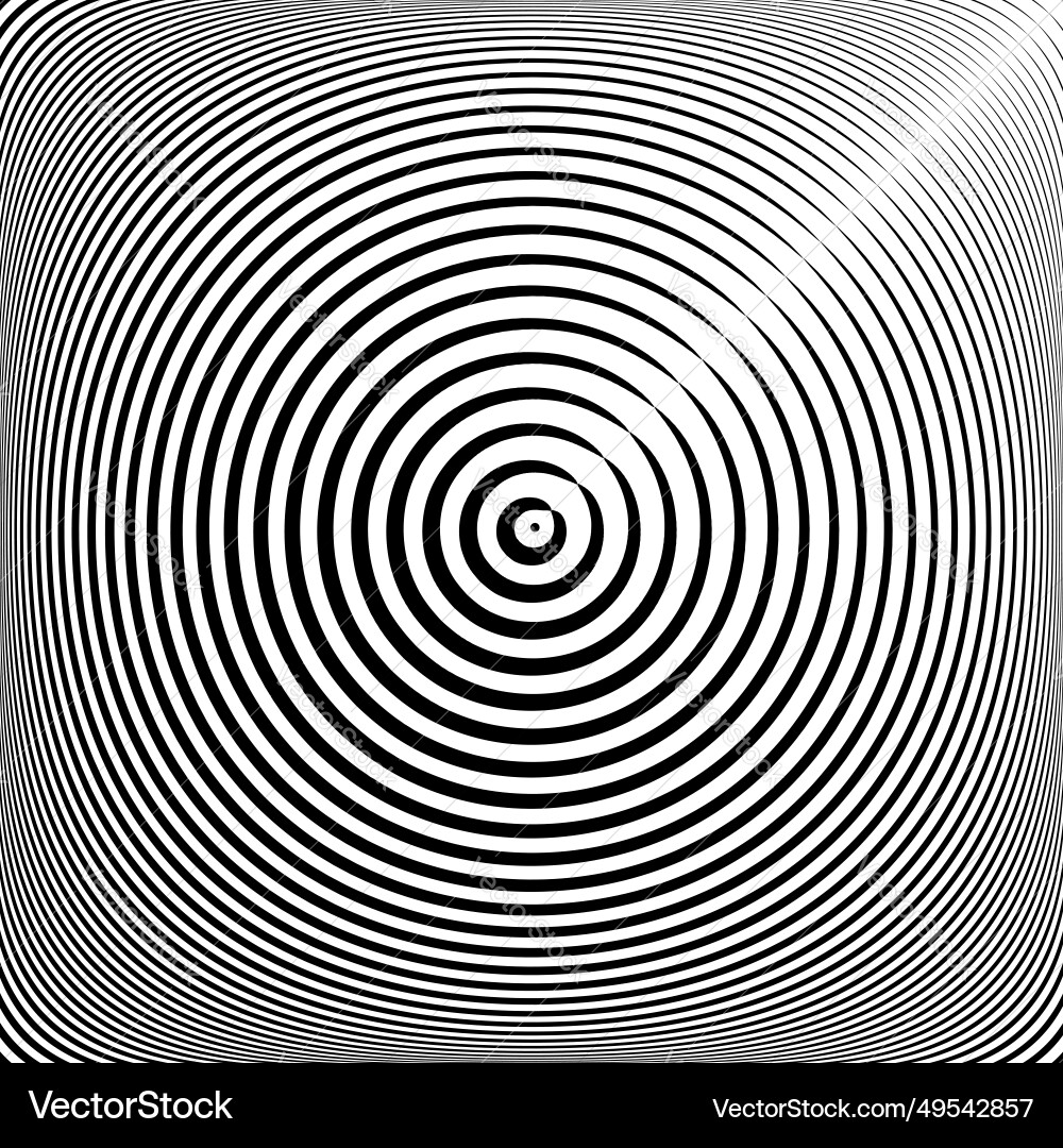Concentric circles pattern Concentric circles pattern vector image