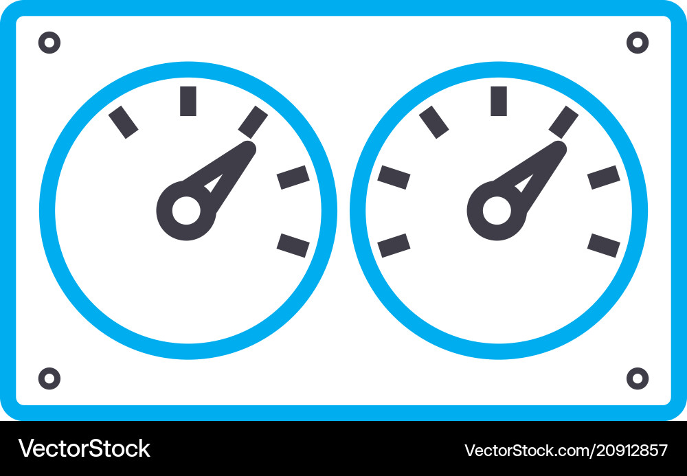 Control devices linear icon concept Control devices linear icon concept vector image