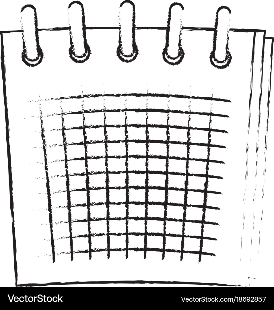 Isolated notebook design vector image