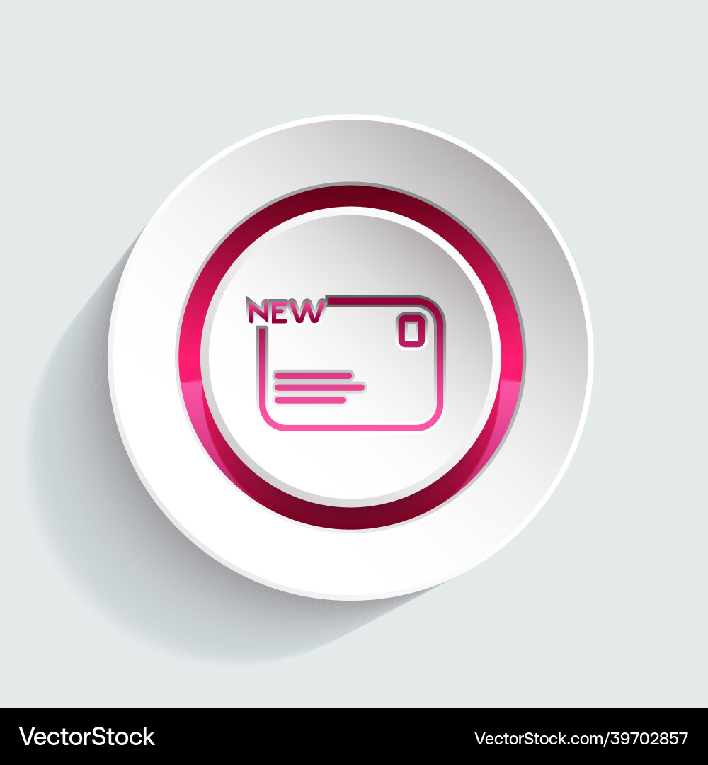 Message icon design element for your website app Message icon design element for your website app Vector Image