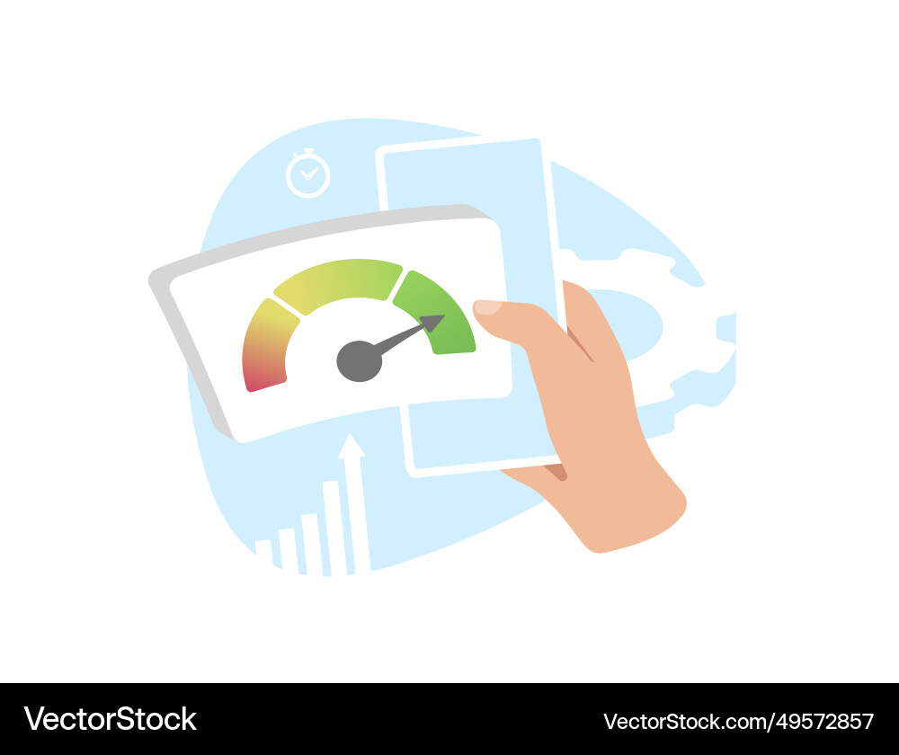 Optimize website speed for seo and user experience Optimize website speed for seo and user experience vector image