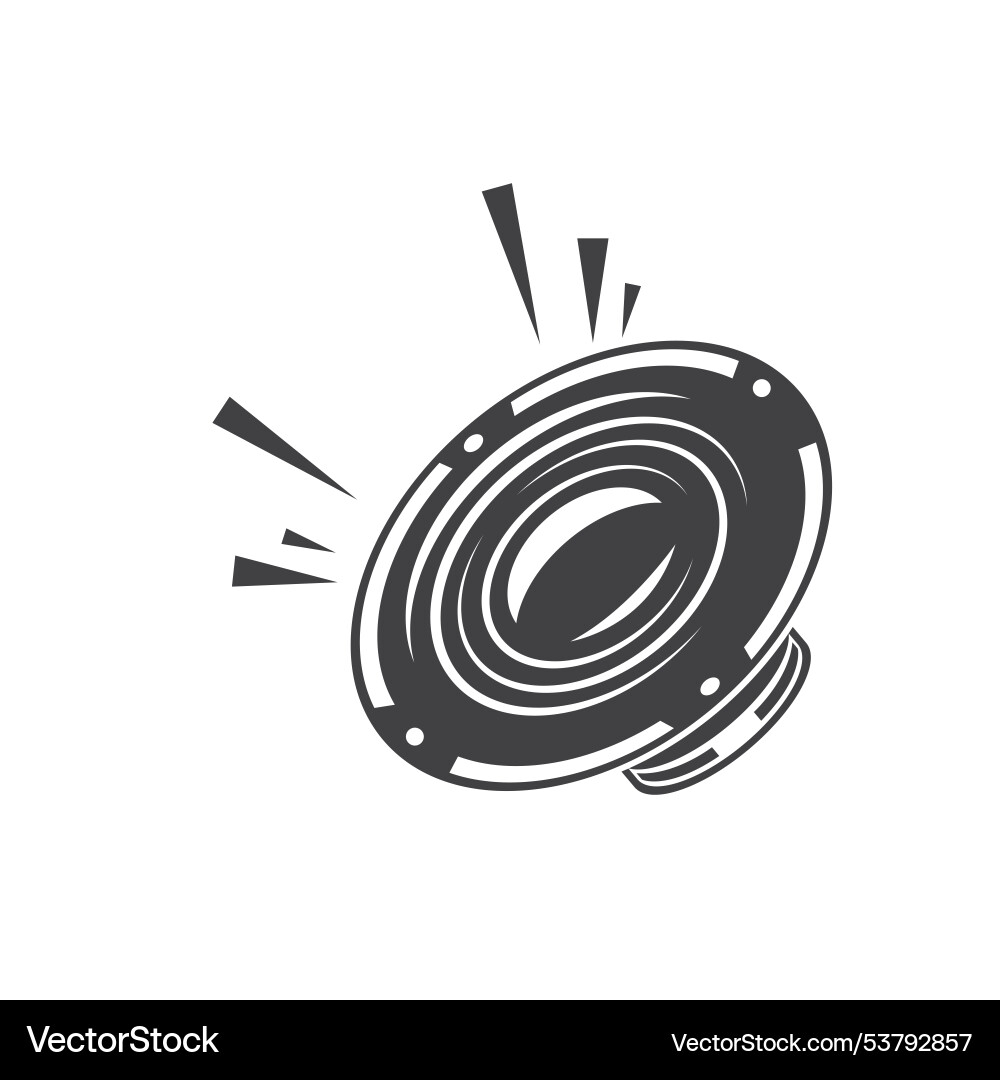 Schwarz Audio-Musik-Lautsprecher-Symbol-Element Konzept Schwarz Audio-Musik-Lautsprecher-Symbol-Element Konzept vektorbild