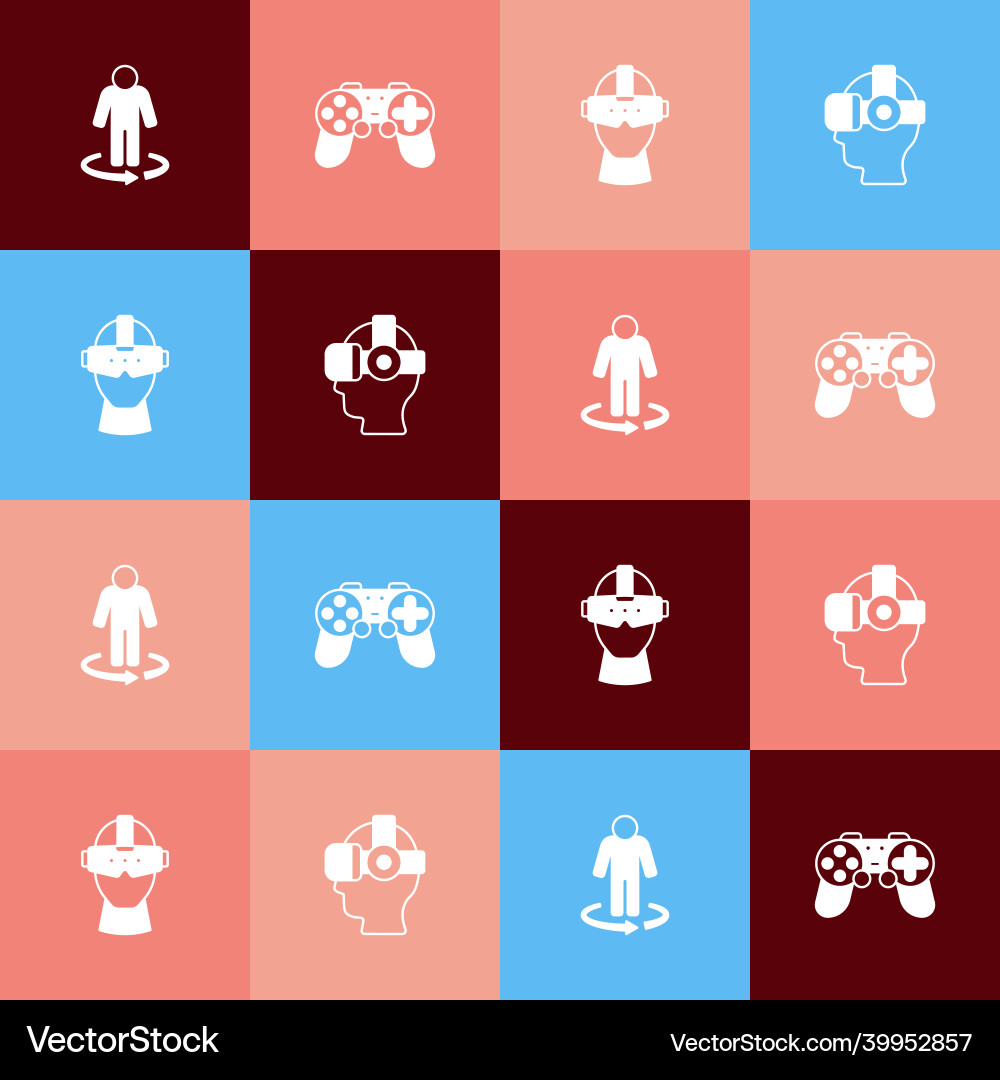 Set pop art 3d modeling gamepad virtual reality Set pop art 3d modeling gamepad virtual reality vector image