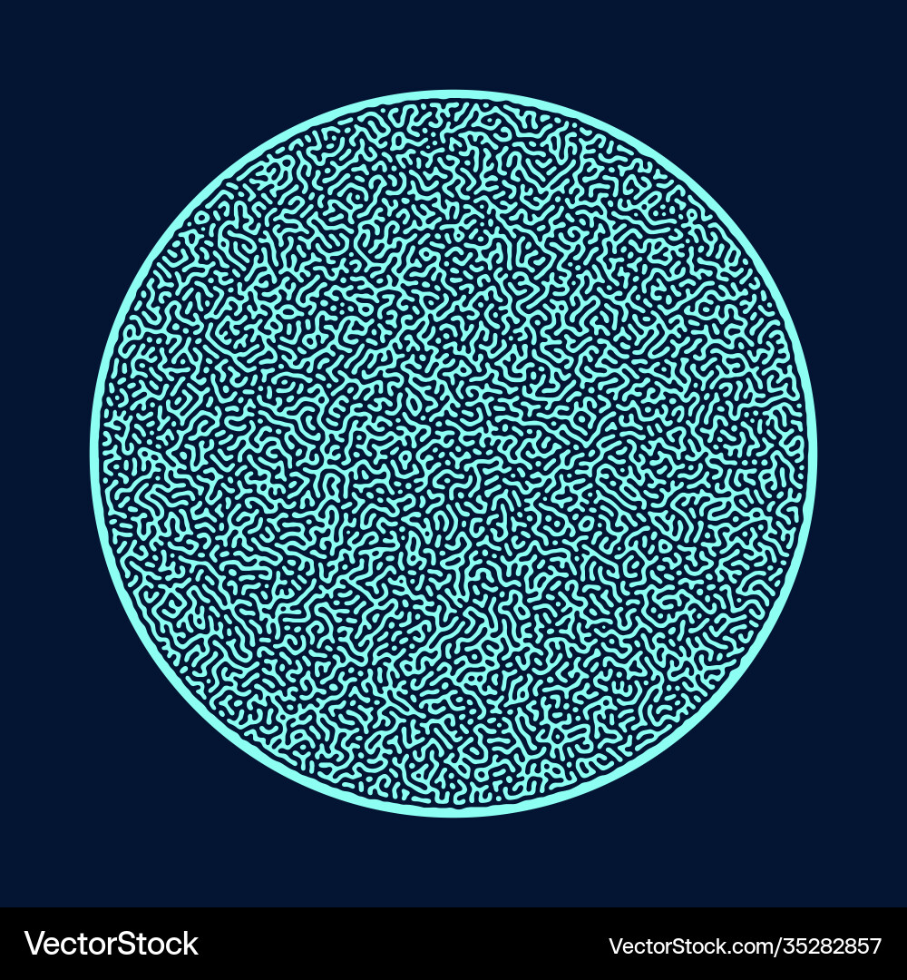 Turing abstract pattern background sketch Turing abstract pattern background sketch Vector Image
