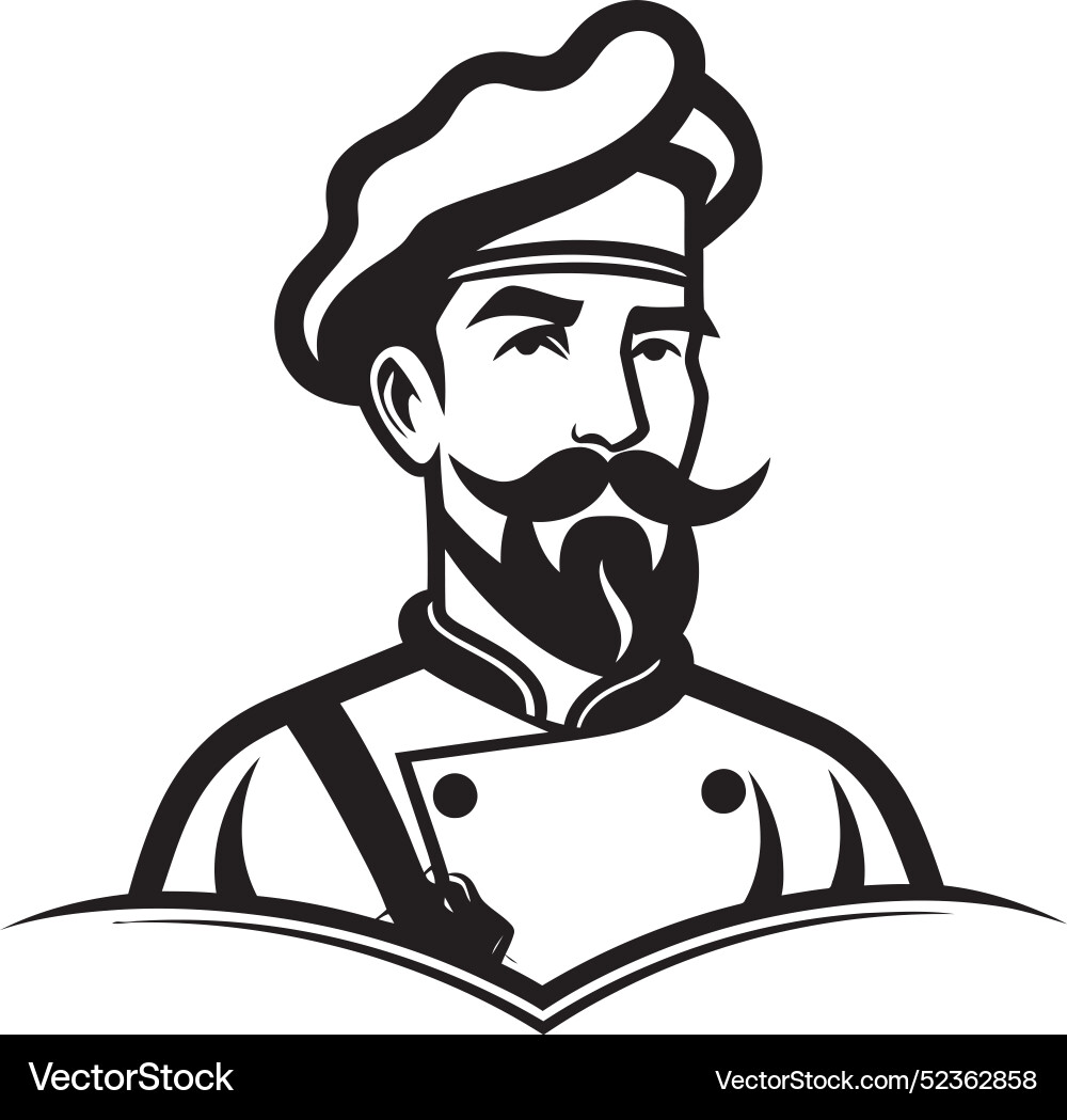 Chef character graphics packchef icon Vector Image