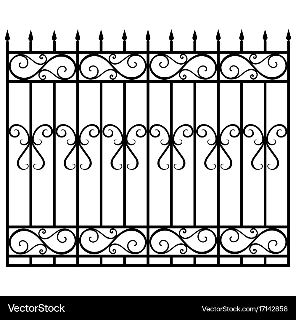 Fence gate Royalty Free Vector Image - VectorStock