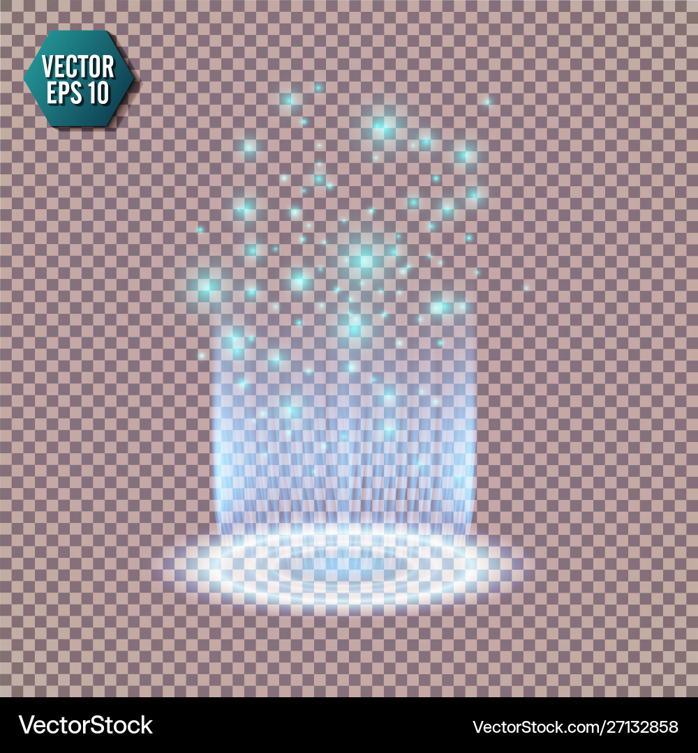 Magic fantasy portal futuristic teleport light Magic fantasy portal futuristic teleport light vector image