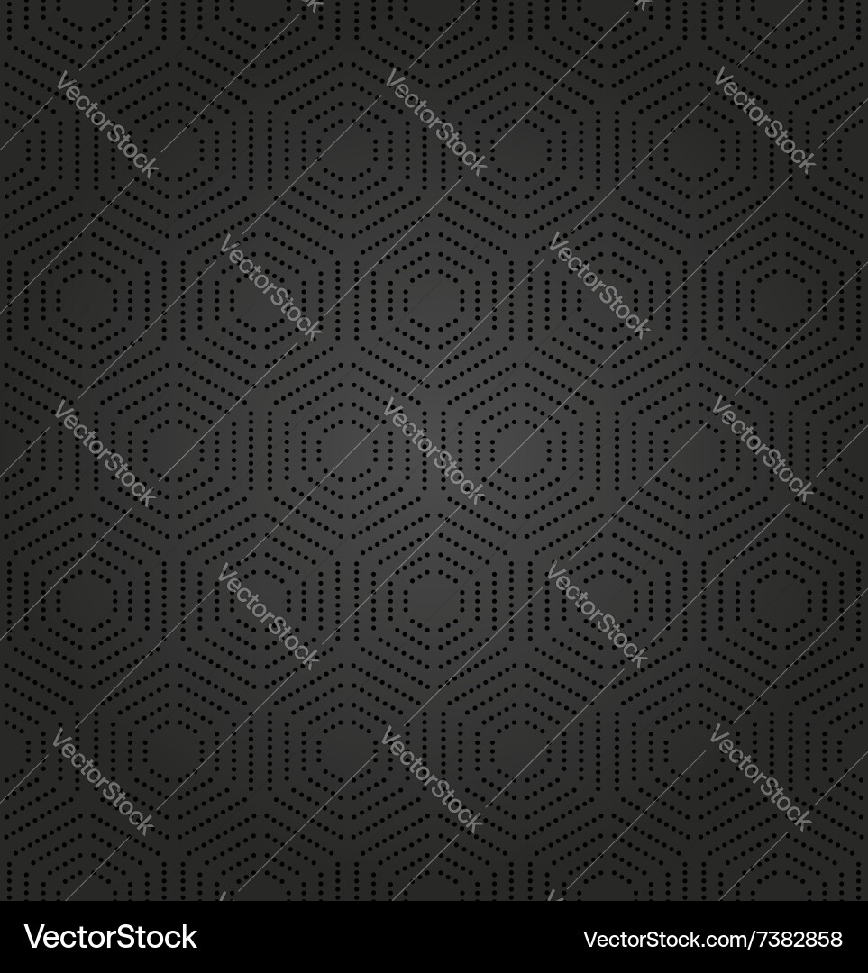 Modern Dotted Hexagon Pattern Vector Image