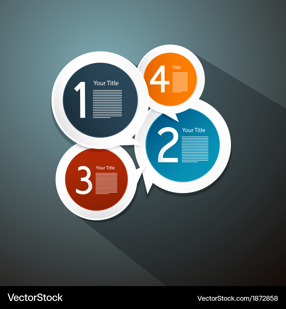 Progress steps for tutorial infographics vector image