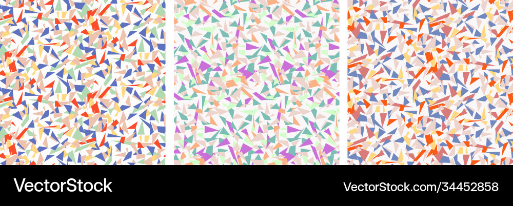Seamless abstract patterns multi-colored Vector Image