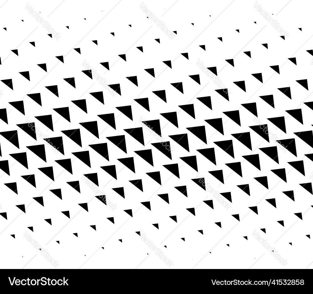 Triangle halftone texture pattern geometric Triangle halftone texture pattern geometric vector image
