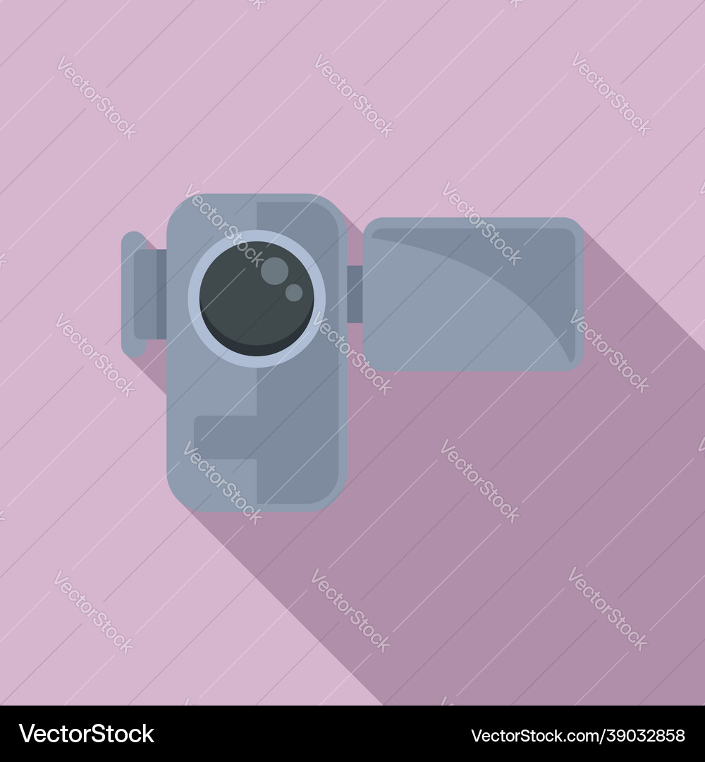 Videokamera-Icon Flat Film Videokamera-Icon Flat Film vektorbild