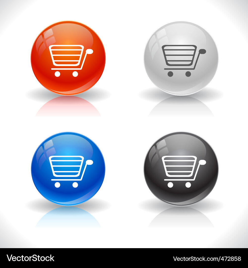 Website buttons Vector Image