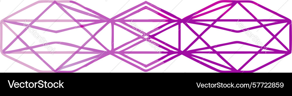 Abstract geometric rhythmic wave pattern design vector image
