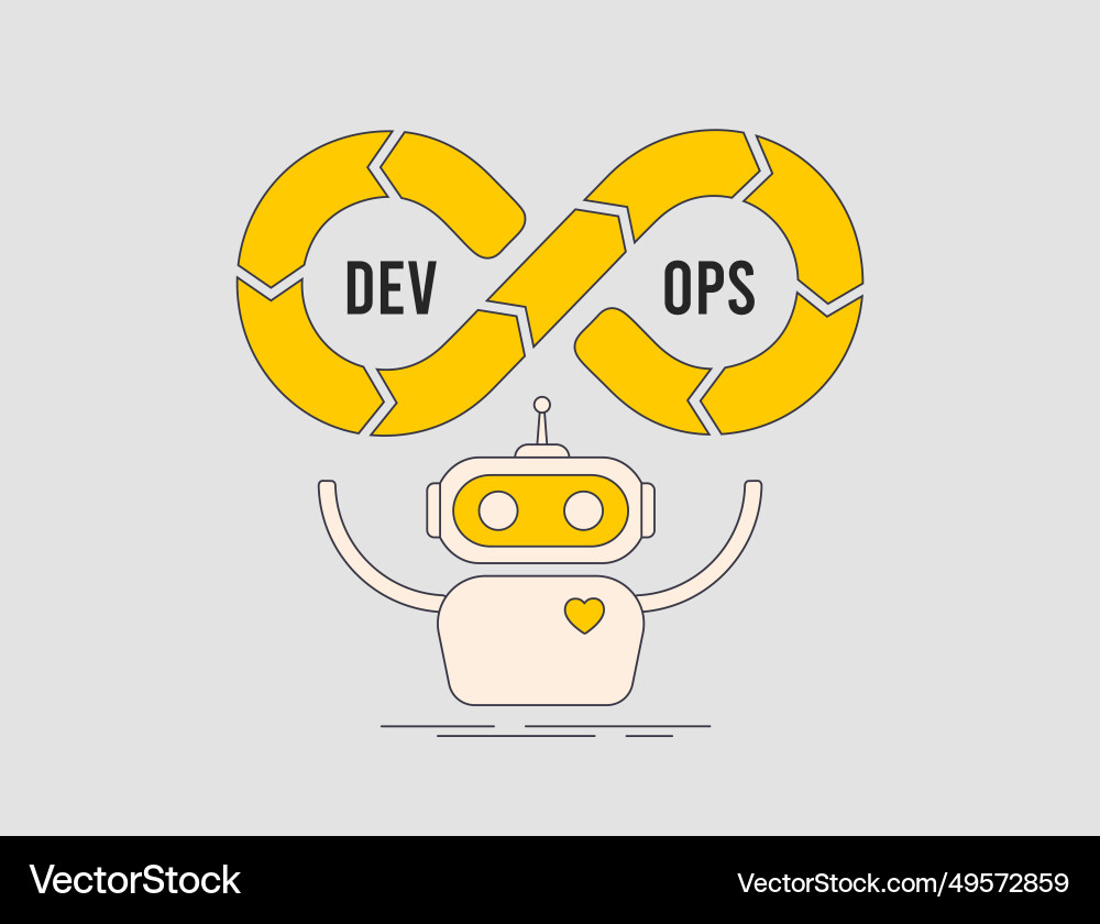Ai in devops und maschinelles Lernen ml Ai in devops und maschinelles Lernen ml vektorbild
