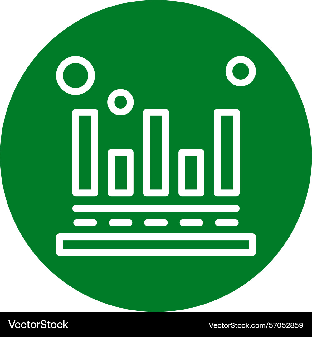 Attribution modeling line circle style icon design Vector Image