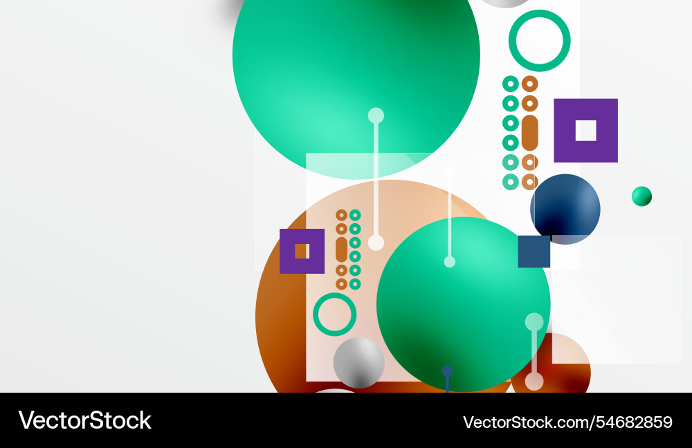 Circles and elements geometric abstract background Circles and elements geometric abstract background Vector Image