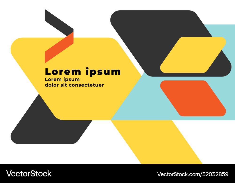 Geometric abstract background with copy space vector image