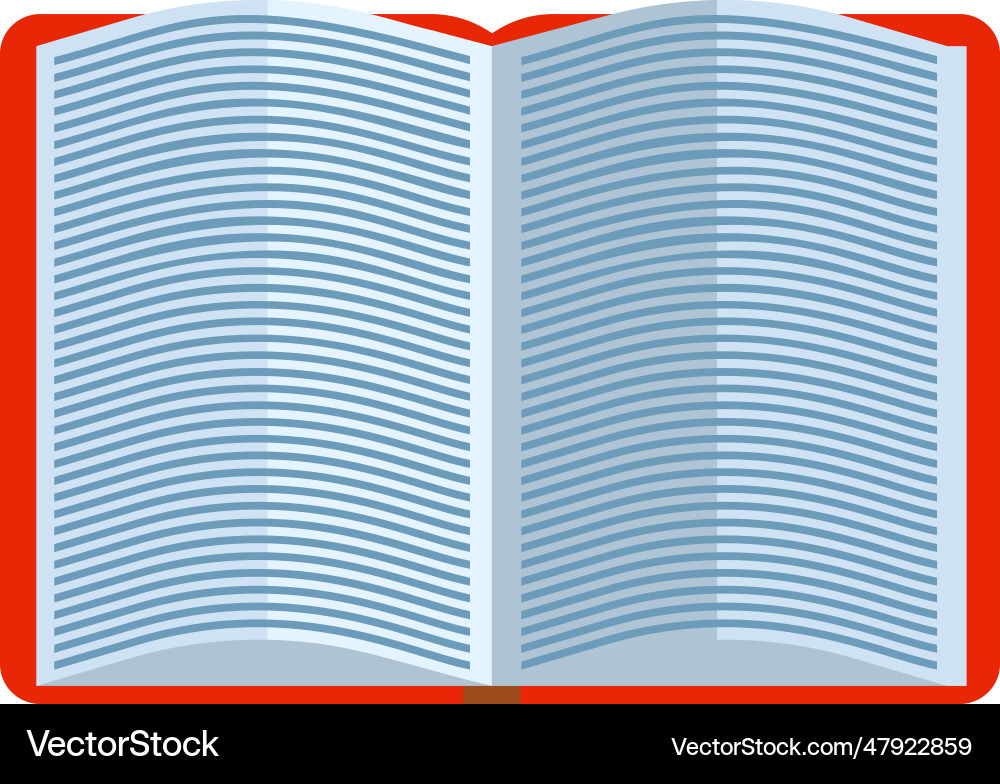 Opened book with small text Opened book with small text vector image