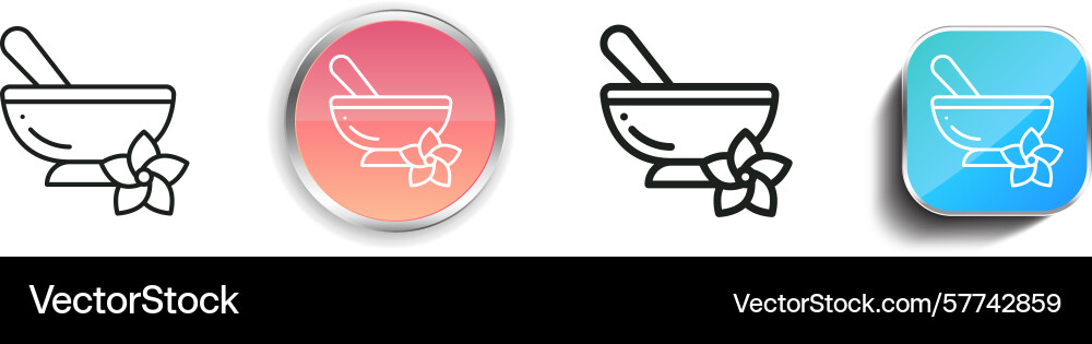 Remedy icon thin linear regular and button style Remedy icon thin linear regular and button style vector image