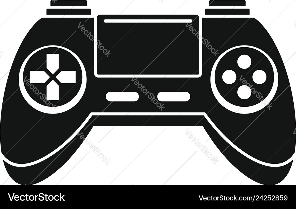 Toy gamepad icon simple style Toy gamepad icon simple style vector image