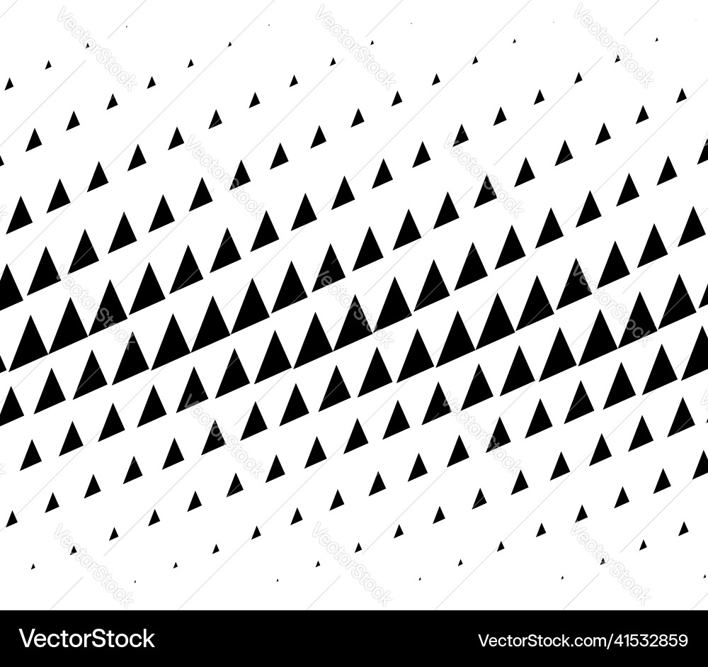 Triangle halftone texture pattern geometric Triangle halftone texture pattern geometric vector image
