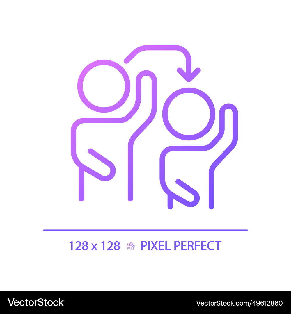 2d thin linear simple gradient imitation icon 2d thin linear simple gradient imitation icon vector image