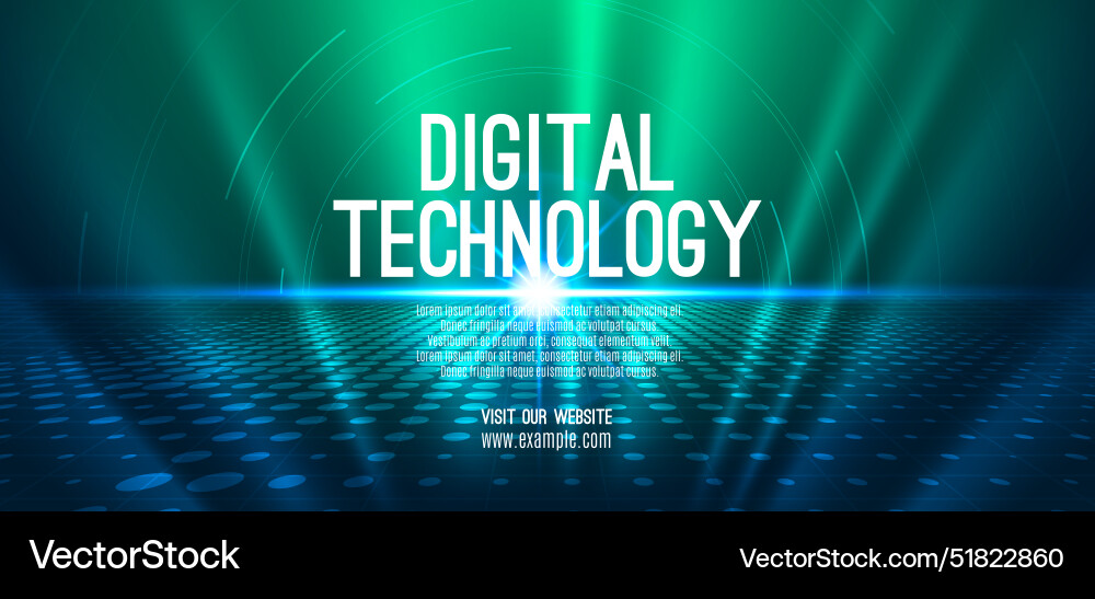 Digital Tech: Speed & Connection vector image