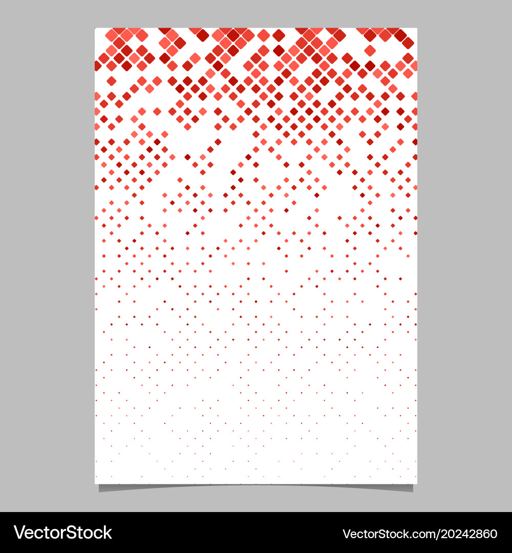 Geometric rounded square pattern background flyer vector image