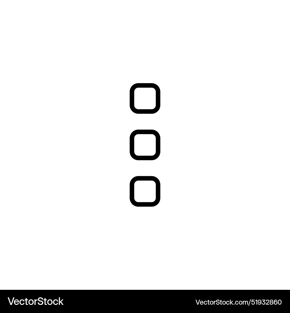 Interface menu dots icon perfect for app Interface menu dots icon perfect for app vector image