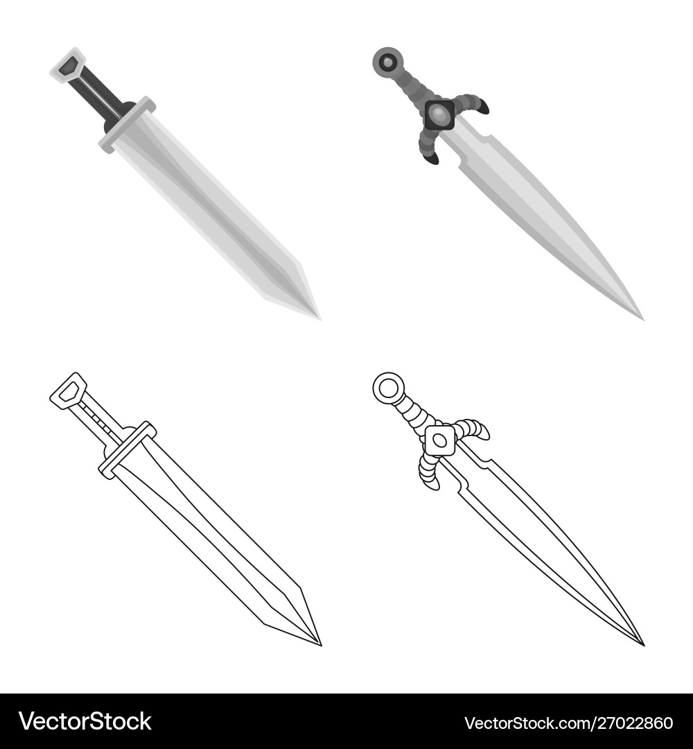 Isolated object game and armor symbol vector image