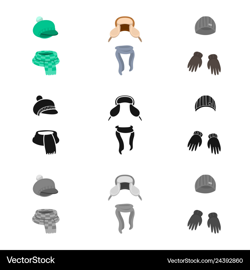 Isolated object of clothes and texture symbol Vector Image