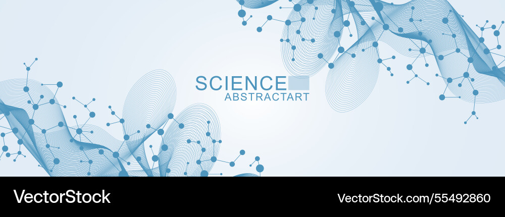 Modern abstract molecules structure for science Modern abstract molecules structure for science vector image