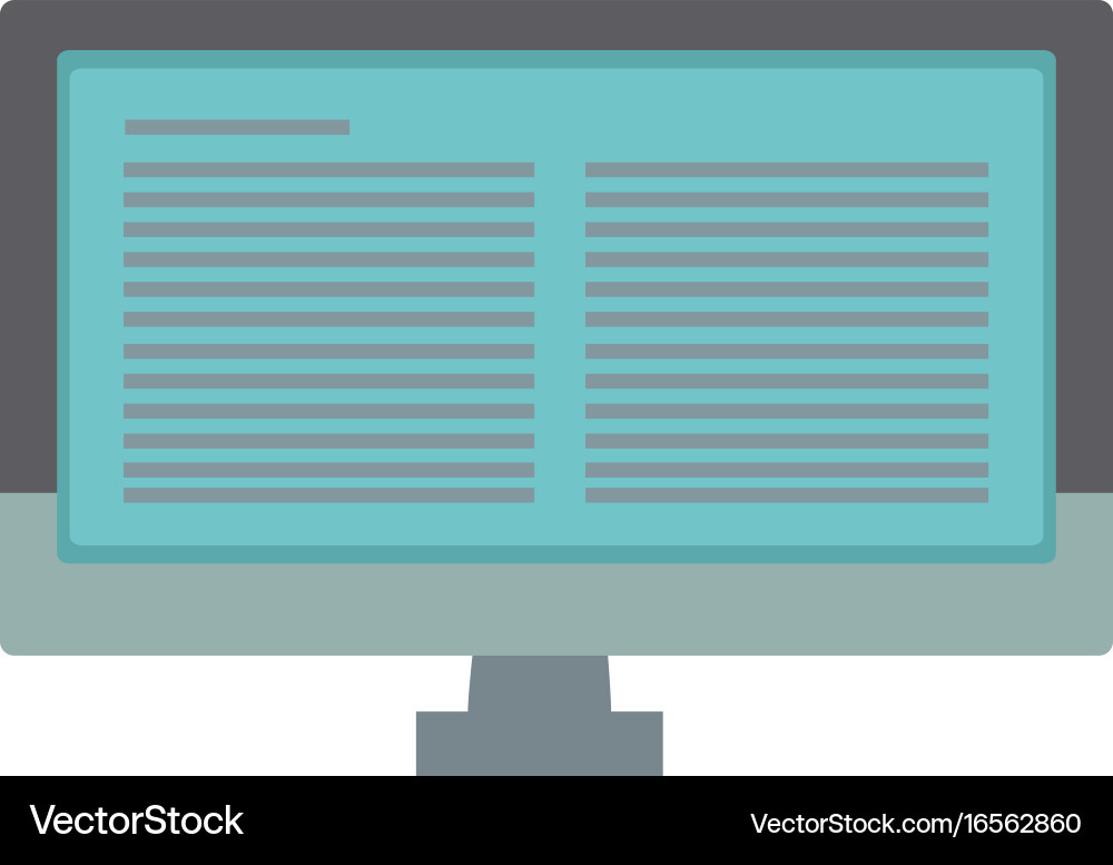 Monitor screen computer device page web Vector Image