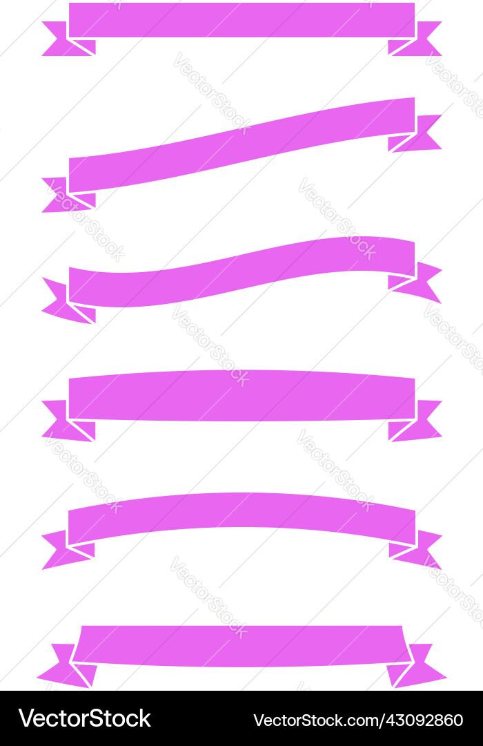 Ribbon bow tag and label element set Ribbon bow tag and label element set Vector Image