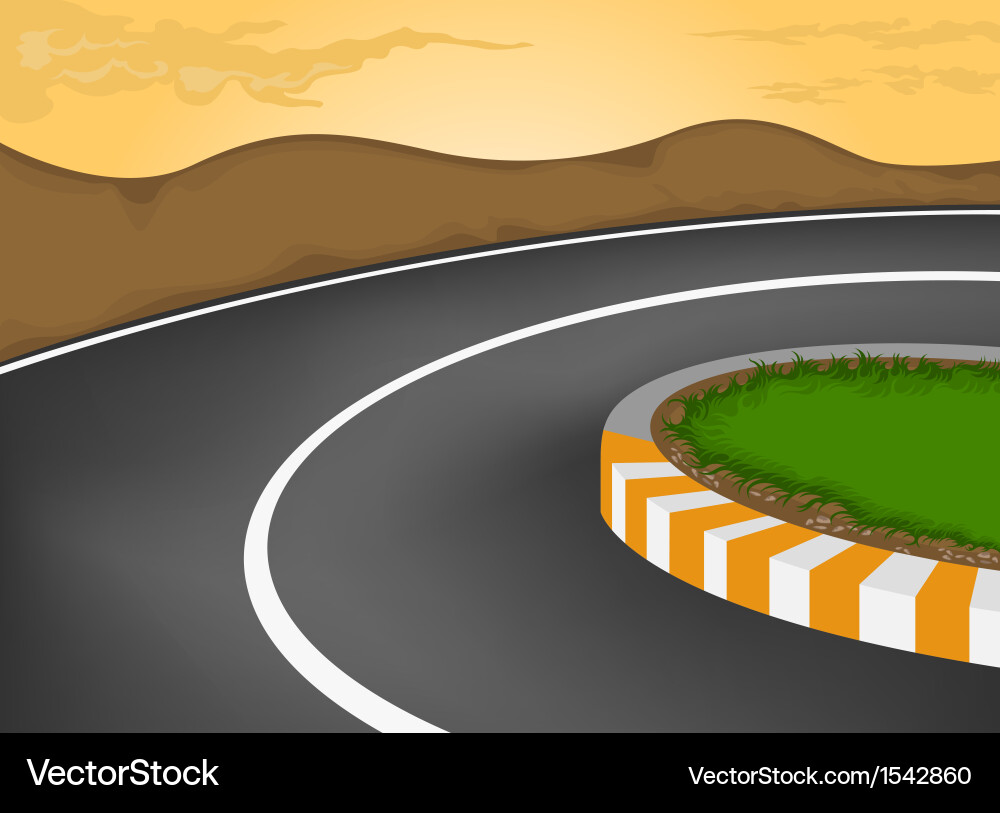 Sharp curve Vector Image