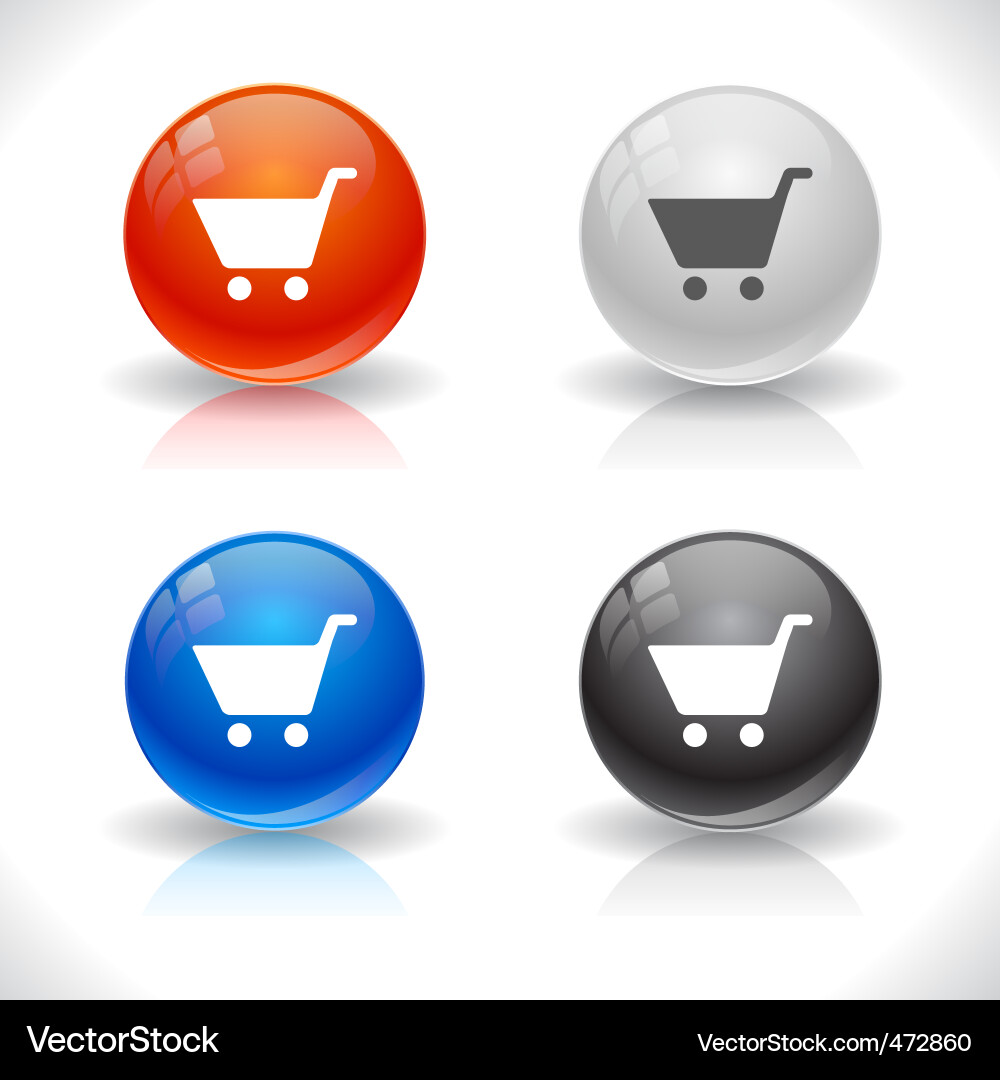 Website buttons Vector Image