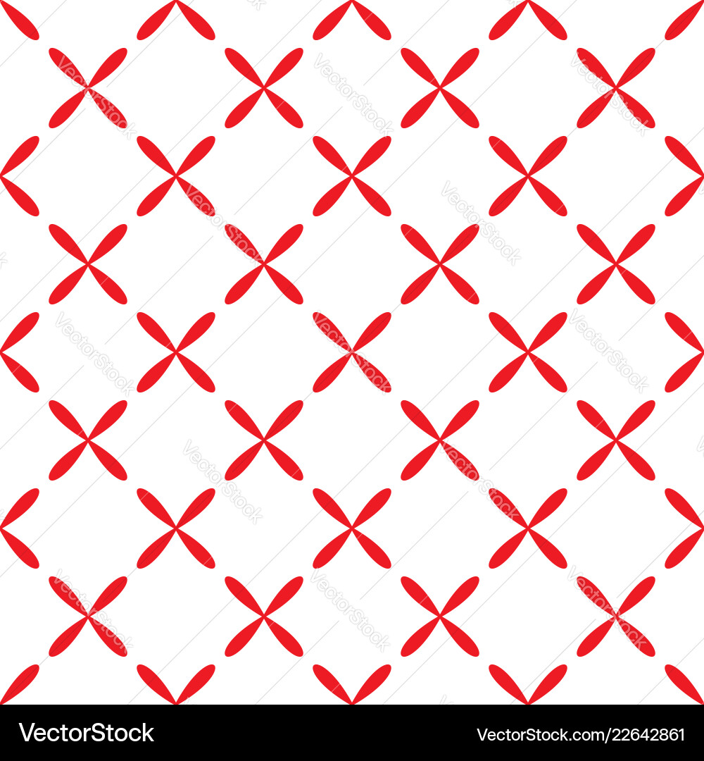 Abstract Red & White Grid Pattern vector image