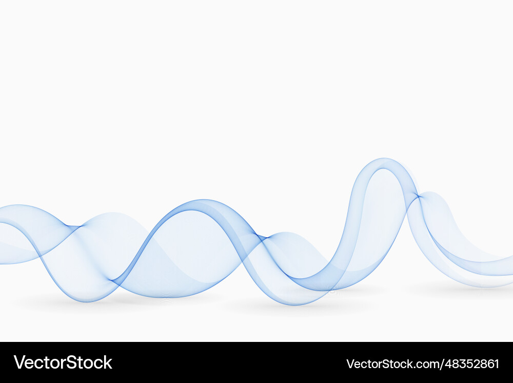 Blue lines in the form of an abstract wave Blue lines in the form of an abstract wave vector image