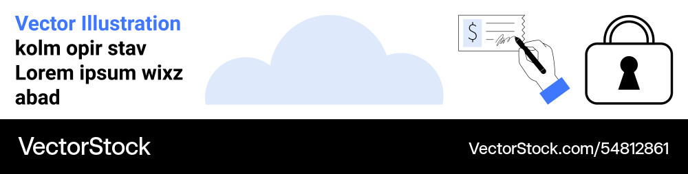 Cloud computing digital signatures and security Cloud computing digital signatures and security vector image