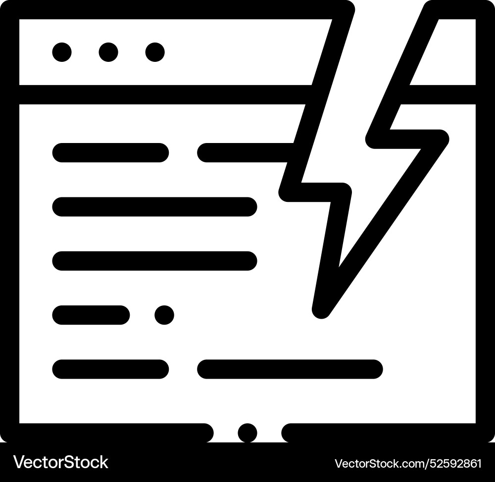 Cracking icon thin linear style design isolated Cracking icon thin linear style design isolated Vector Image